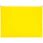 JAM Paper® Plastic Envelopes with Zip Closure, Letter Booklet, 9.5 x 12.5, Yellow Poly, 12/pack (218Z1YE)