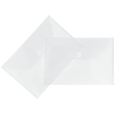Jam Paper Plastic File Pocket, Legal Size, Clear, 12/Pack (219V0CL)