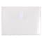 JAM Paper® Plastic Envelopes with Hook & Loop Closure, Index Booklet, 5.5 x 7.5, Clear Poly, 12/Pa