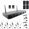 Pyle Pdwm4560 Wireless Microphone System, UFH quad Channel Fixed Frequency (4 Headset & 4 Lavalier M