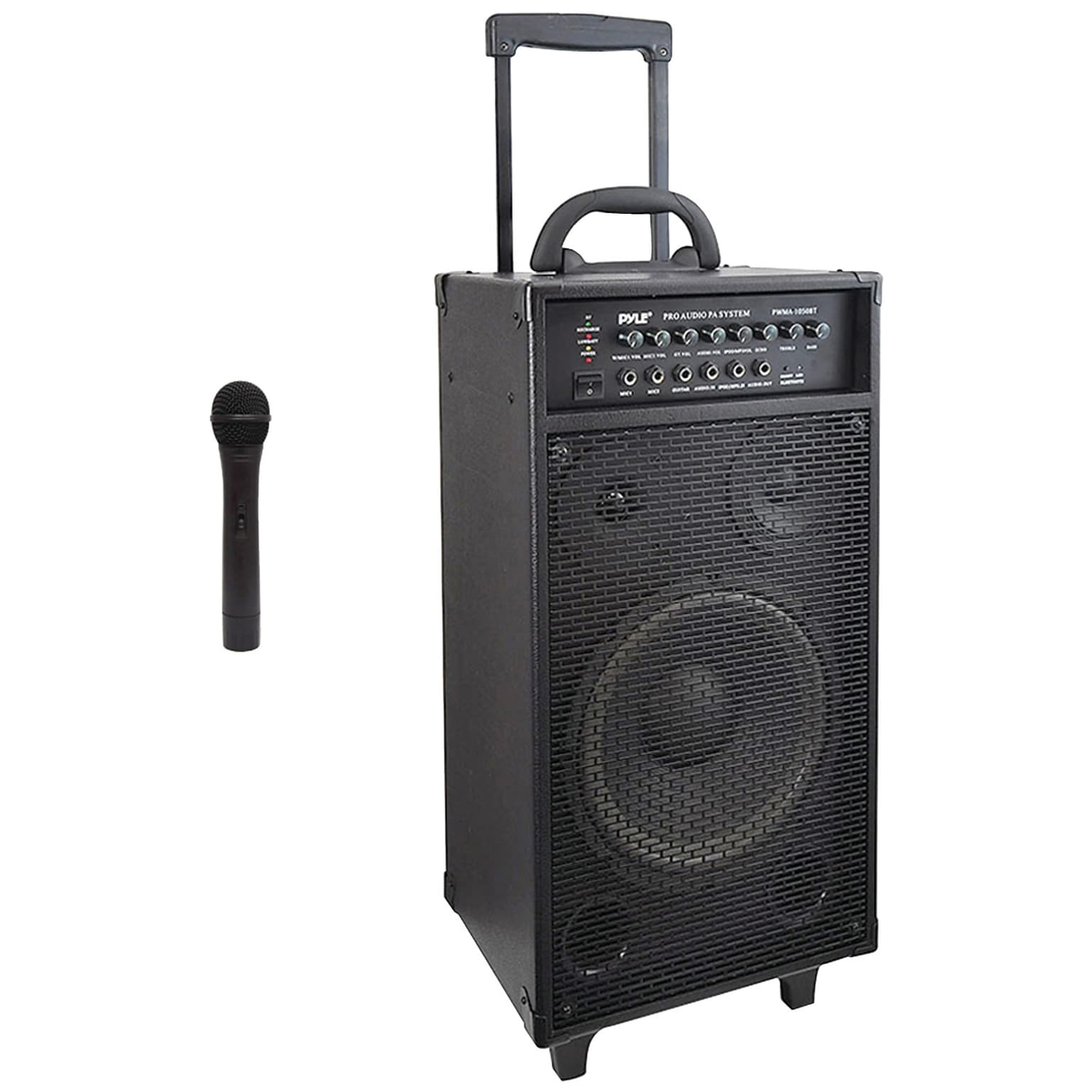 PylePro Portable PA Speaker System, 400 Watt, Black (PYRPWMA1050BT)