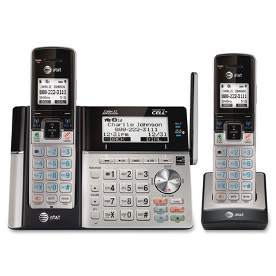 AT&T ATTTL96273 DECT 6.0 Connect-To-Cell 2-Handset Phone System with Dual Caller ID