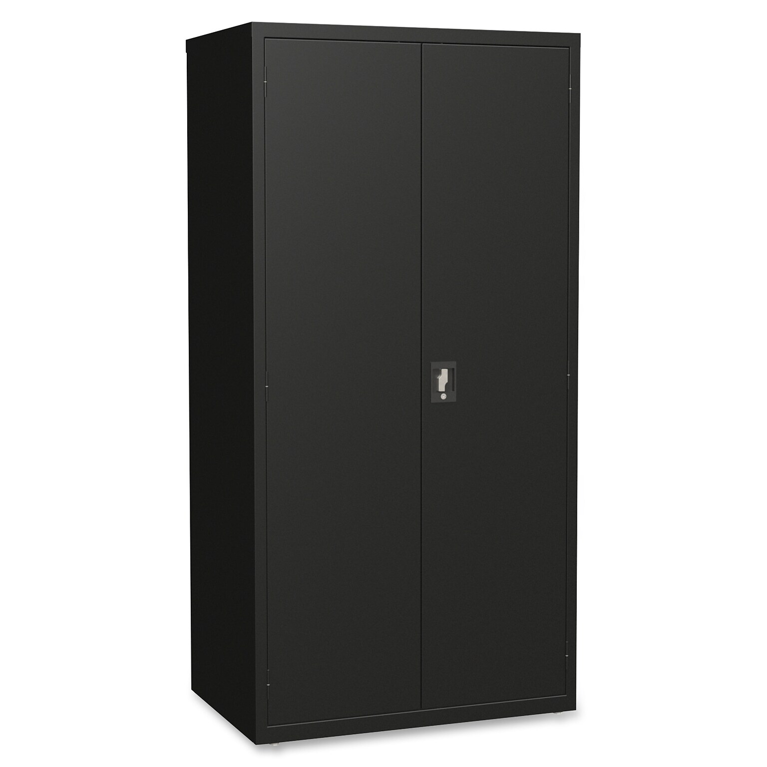 Lorell Fortress Series 5-Shelf Storage Cabinet, 36W x 24D x 72H, Black (LLR34410)