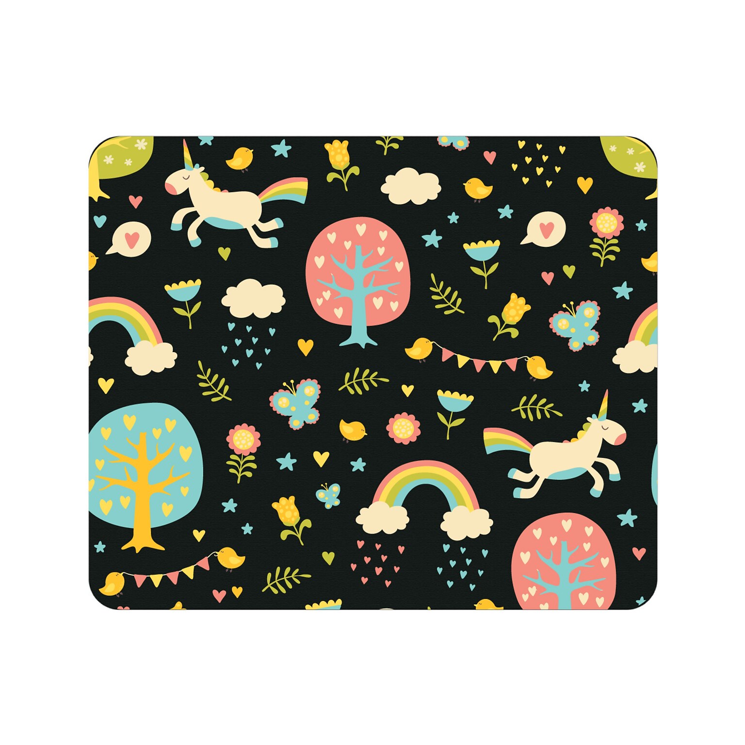 OTM Prints Black Mouse Pad, Fairytale Land