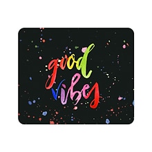 OTM Essentials Prints Mouse Pad, Good Vibes Splatter (OP-MPV1BM-A-59)