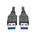 Tripp Lite U320-006-BK 6 SuperSpeed USB 3.0 Type A Male/Male Data Transfer Cable, Black (12253352)