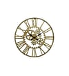 Cole & Grey Oversized Metal Gear 32 inch Wall Clock; Gold