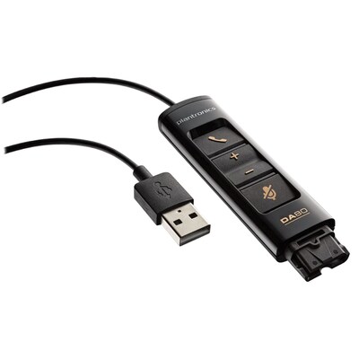 Plantronics DA90 USB Audio Processor for EncorePro 500/700 Series Headset, Black