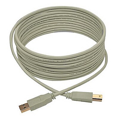 Tripp Lite U022 15 USB 2.0 Type-A to Type-B Male/Male Data Transfer Cable, Beige