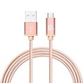 LAX Gadgets Durable Braided Micro USB Cable for Samsung, Android, LG (10ft), Rose