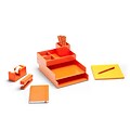 Poppin Orange Dream Desk (101603)