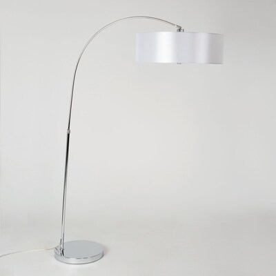 Yosemite Home Decor Steel Floor Lamp, Chrome