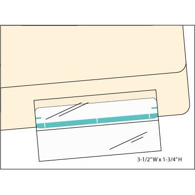 IFS Mylar Protect Panels for File Labels; Clear, 500/Box