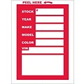 IFS Vehicle Window Stock Sticker; Red