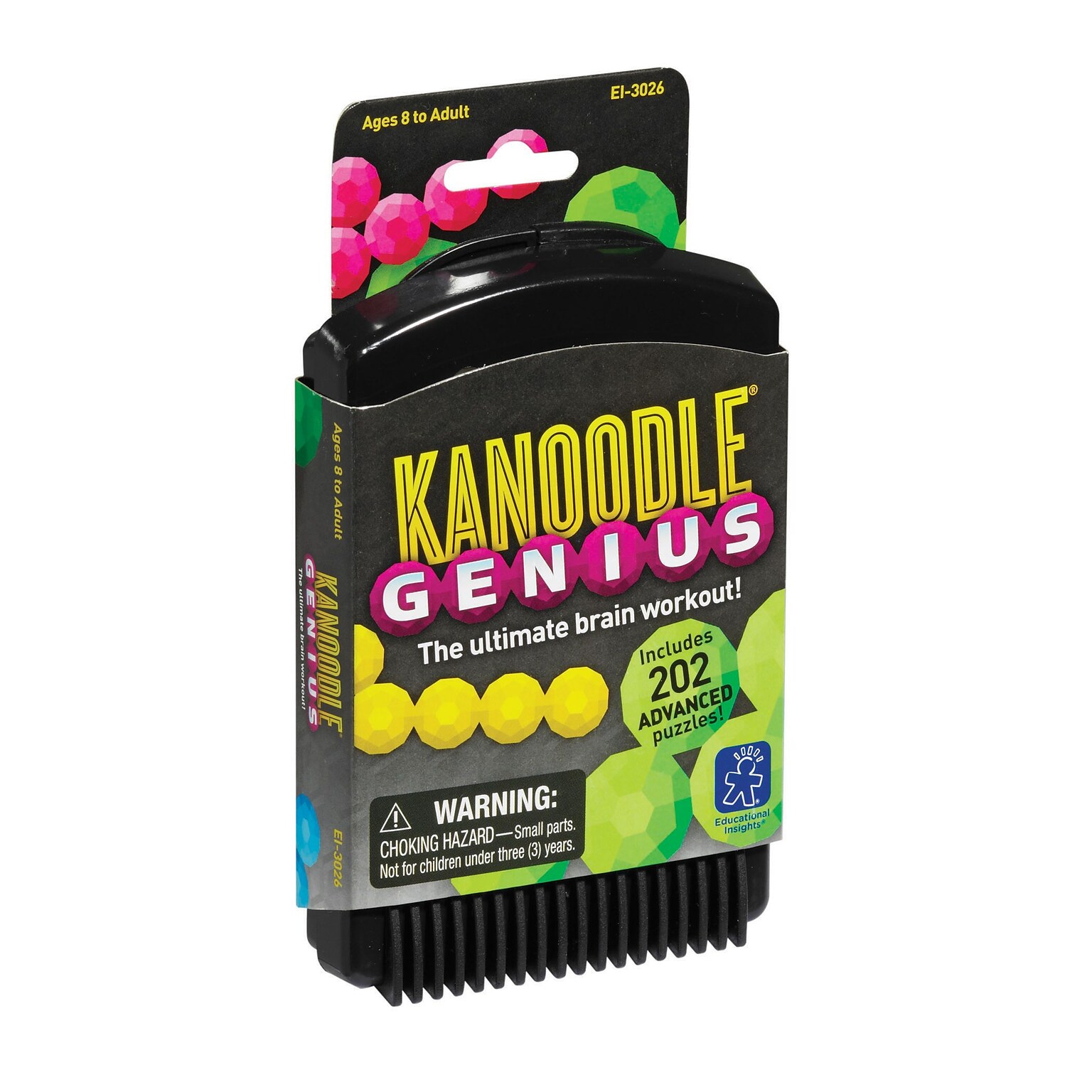Educational Insights Kanoodle Genius, 3-D Puzzle Brain Teaser Game For Adults, Teens & Kids, Ages 8+ (3026)