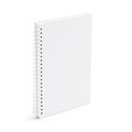Poppin, Medium, Spiral Notebooks, White, 25/Pack (104120)