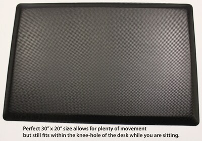Rocelco Medium Anti-Fatigue Mat, 30" by 20" Commercial Grade, Black (MAFM)