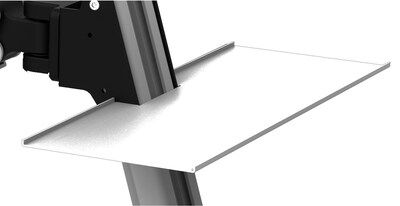 Rocelco Accessory Tray for Ergonomic Floating Desk,15.75" x 6" x .38", White (EFD-T)