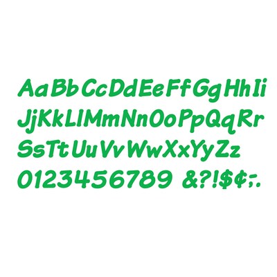 Green 4 Italic Uppercase/Lowercase Combo Ready Letters®