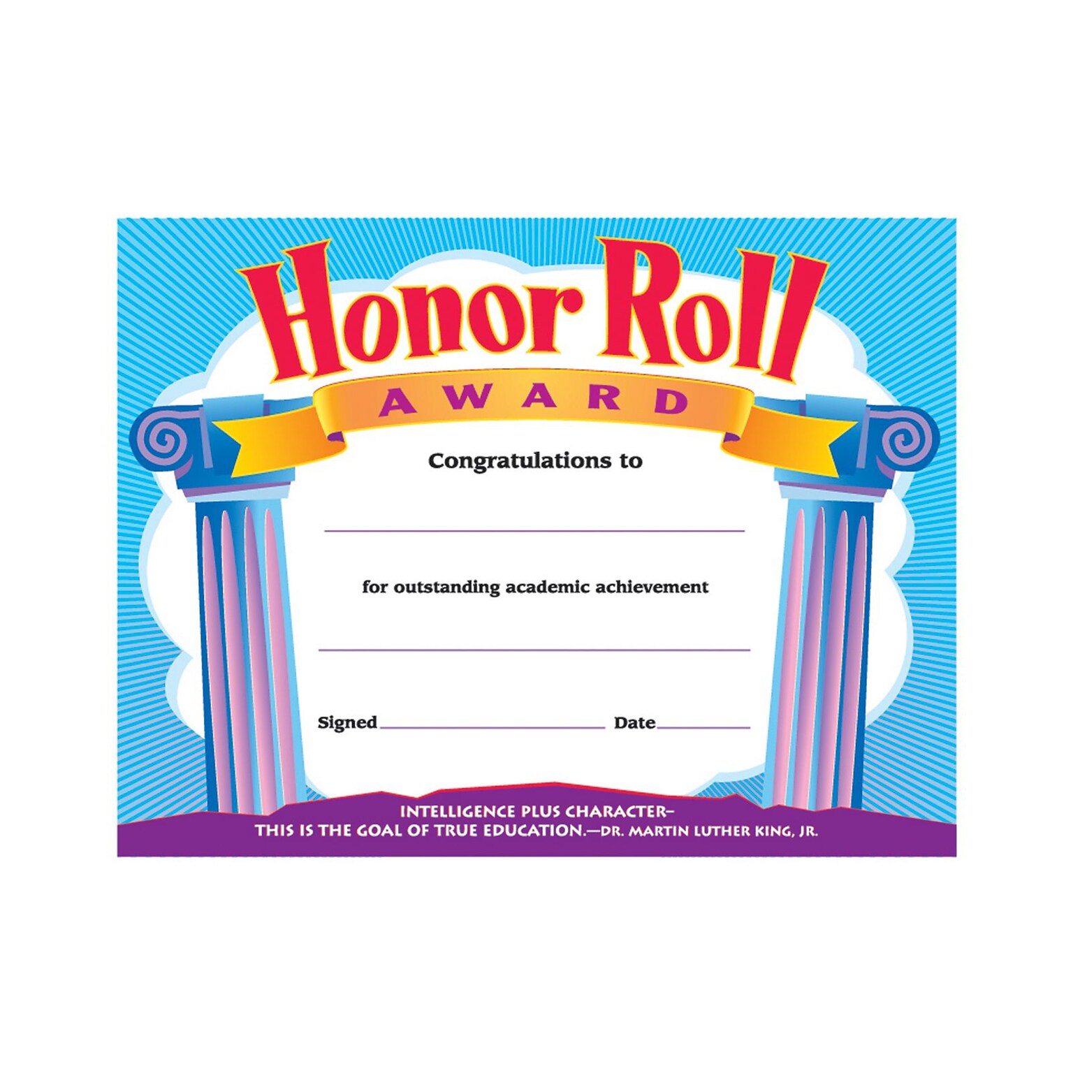 Certificates & Awards, Trend® Honor Roll Award Certificates