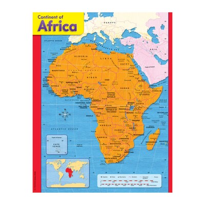 Continent of Africa Learning Chart