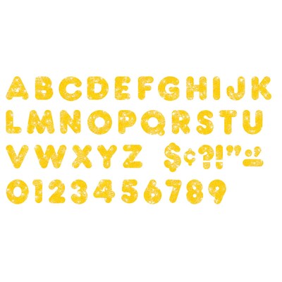 Trend® 2 Ready Letters®, Casual Sparkles, Yellow