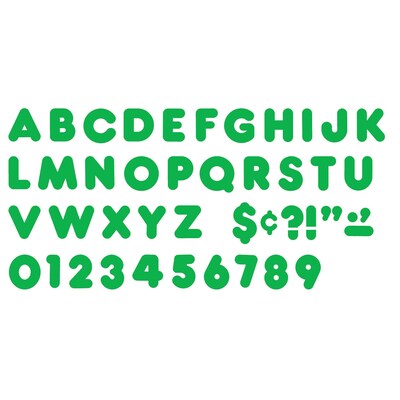 Ready Letters®, Green, 3 Casual, 123 pieces