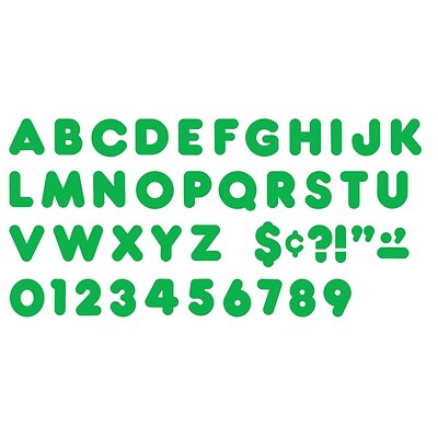 Ready Letters®, Green, 3 Casual, 123 pieces