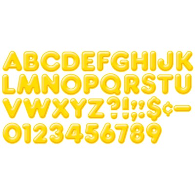 Trend® 4 Ready Letters®, 3D Casual, Yellow