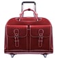 McKlein L Series Laptop Briefcase, Red Leather (96186A)