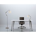 Adesso® 3156-22 Architect Floor Lamp, 1 x 60 W, Satin Steel