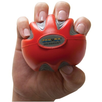CanDo® Digi-Squeeze® Hand Exerciser; Medium, Red, Light