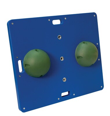 CanDo® Balance Board Combo™ 15 x 18 Wobble/Rocker Board; 2H, Green