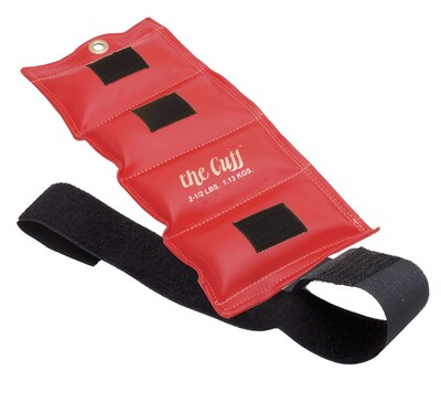 The Deluxe Cuff® Ankle and Wrist Weight; 2.5 lb, Red
