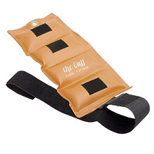 The Deluxe Cuff® Ankle and Wrist Weight; 3 lb, Gold