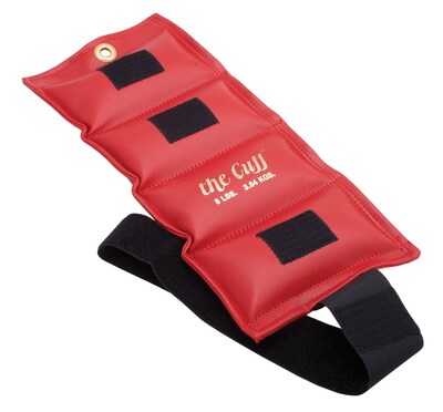 The Deluxe Cuff® Ankle and Wrist Weight; 8 lb, Red
