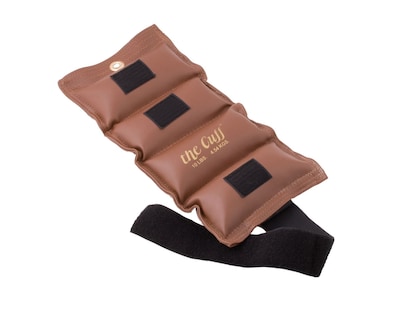 The Deluxe Cuff® Ankle and Wrist Weight; 10 lb, Brown