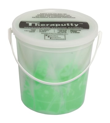 CanDo® Antimicrobial Theraputty® Exercise Material; 5 lb, Green, Medium