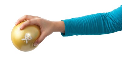 CanDo® WaTE™ Ball; Hand-Held Size, Yellow, 5 Diameter, 2.2 lb