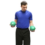 CanDo® WaTE™ Ball; Hand-Held Size, Green, 5 Diameter, 4.4 lb