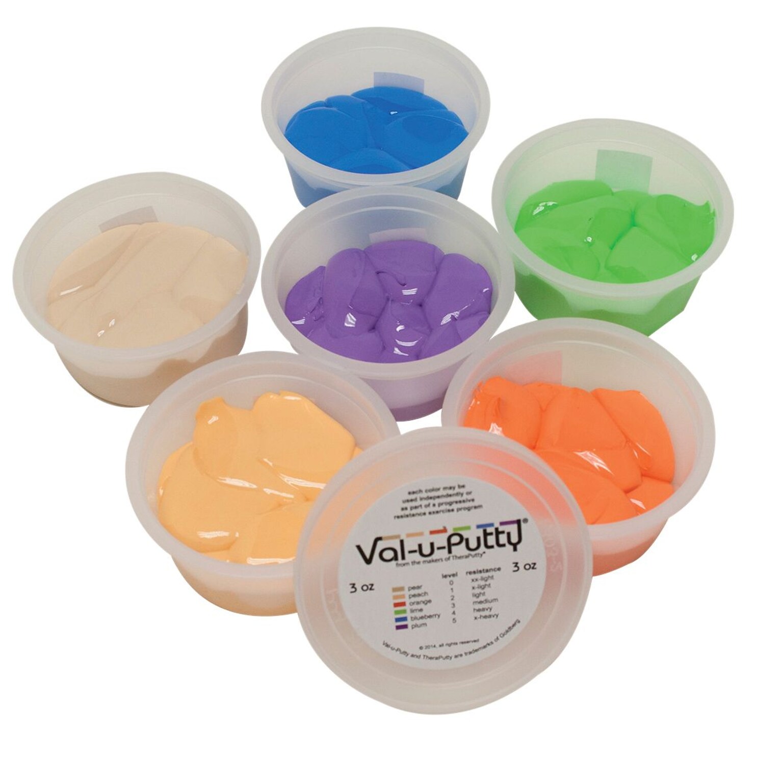 Val-u-Putty™ Exercise Putty; 6 Piece Set, 3 oz