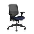 HON® Solve® ilira® Stretch Mid-Back Office Chair, Navy Fabric/Black Mesh