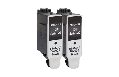 Quill Brand® Kodak Remanufactured Black Ink Cartridge, Standard Yield, 2/Pack (1270917) (Lifetime Warranty)