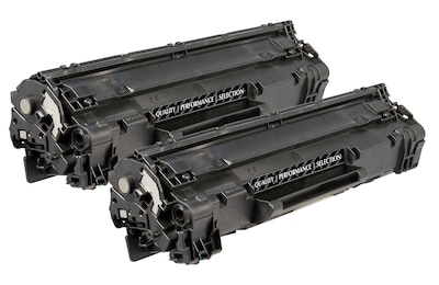 Quill Brand® Remanufactured Black Standard Yield Toner Cartridge Replacement for HP 85A (CE285A), 2/