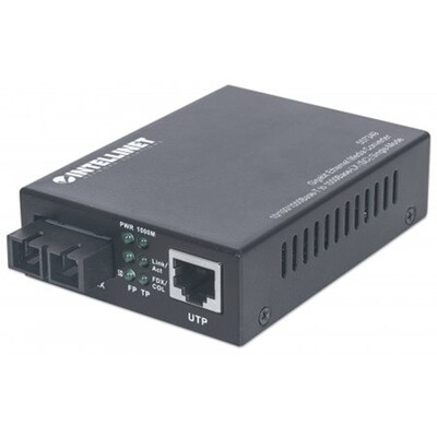INTELLINET® 507349 Gigabit Ethernet Single Mode Media Converter
