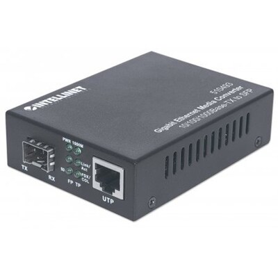 INTELLINET® 510493 Gigabit Ethernet to SFP Media Converter