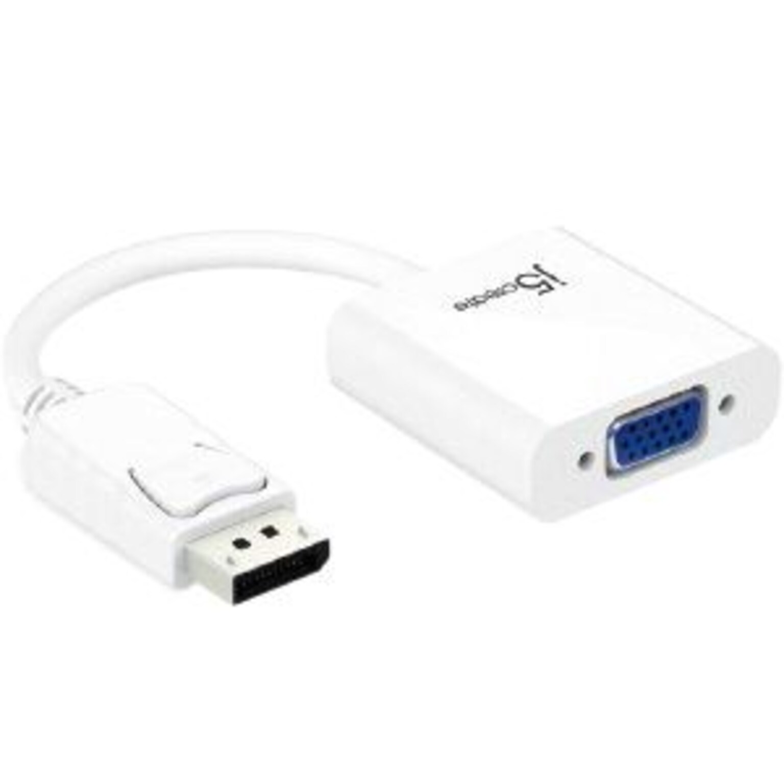 j5 Create® DisplayPort to VGA Male/Female Active Video Adapter, 3.54, White (JDA114)