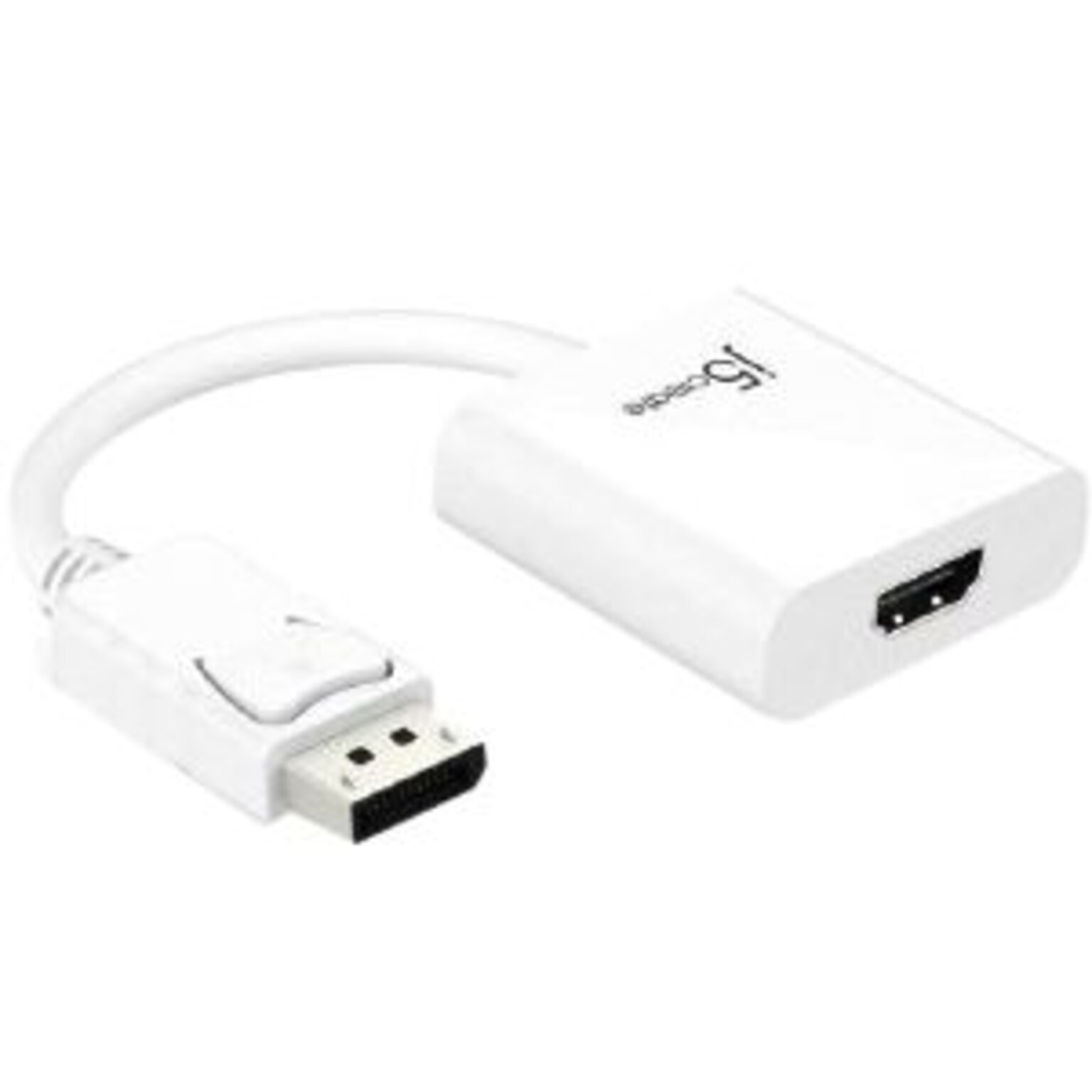 j5 Create® DisplayPort to HDMI Male/Female Active Audio/Video Adapter, 3.54, White (JDA154)