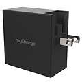 myCharge® Power-Base 3 Wall Charging Hub for Smartphone, Black (PB03KK)
