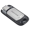 SanDisk® Ultra® Type-C USB 3.1 Flash Drive, 16GB, Black/Silver (SDCZ450-016G-A46)